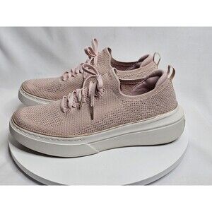 Skechers Stretch Fit Women Size 10 Pink Knit  Running Shoes